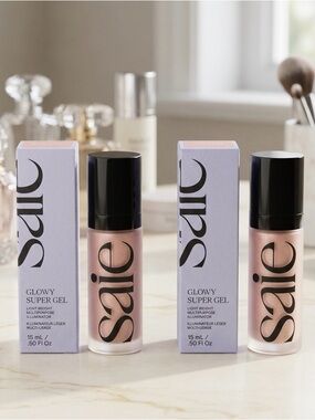 Saie Glowy Super Gel Lightweight Illuminator – Roseglow (Mini 0.50 oz) set of 2